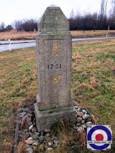 Viertelmeilenstein Neumark nahe Zwickau, Sachsen - 23. Januar 2022 (3).JPG